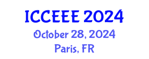 International Conference on Communication, Electrical and Electronics Engineering (ICCEEE) October 28, 2024 - Paris, France