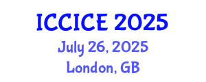 International Conference on Communication, Information and Computer Engineering (ICCICE) July 26, 2025 - London, United Kingdom