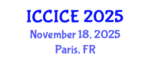 International Conference on Communication, Information and Computer Engineering (ICCICE) November 18, 2025 - Paris, France