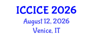 International Conference on Communication, Information and Computer Engineering (ICCICE) August 12, 2026 - Venice, Italy