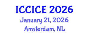 International Conference on Communication, Information and Computer Engineering (ICCICE) January 21, 2026 - Amsterdam, Netherlands