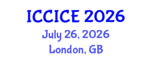 International Conference on Communication, Information and Computer Engineering (ICCICE) July 26, 2026 - London, United Kingdom