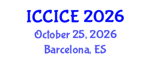 International Conference on Communication, Information and Computer Engineering (ICCICE) October 25, 2026 - Barcelona, Spain