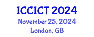 International Conference on Communication, Information and Computing Technology (ICCICT) November 25, 2024 - London, United Kingdom