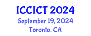 International Conference on Communication, Information and Computing Technology (ICCICT) September 19, 2024 - Toronto, Canada