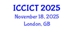 International Conference on Communication, Information and Computing Technology (ICCICT) November 18, 2025 - London, United Kingdom