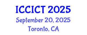International Conference on Communication, Information and Computing Technology (ICCICT) September 20, 2025 - Toronto, Canada
