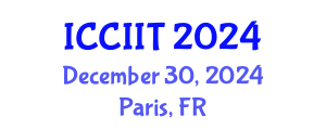 International Conference on Communication, Internet and Information Technology (ICCIIT) December 30, 2024 - Paris, France