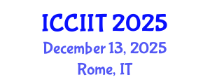 International Conference on Communication, Internet and Information Technology (ICCIIT) December 13, 2025 - Rome, Italy