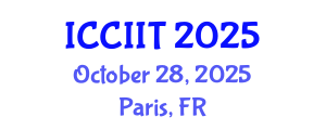 International Conference on Communication, Internet and Information Technology (ICCIIT) October 28, 2025 - Paris, France