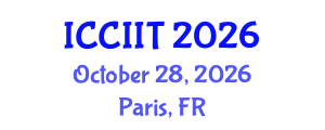 International Conference on Communication, Internet and Information Technology (ICCIIT) October 28, 2026 - Paris, France