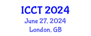 International Conference on Communication Technology (ICCT) June 27, 2024 - London, United Kingdom