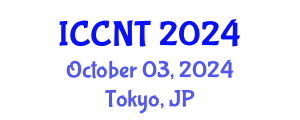 International Conference on Communications and Network Theory (ICCNT) October 03, 2024 - Tokyo, Japan