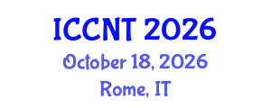 International Conference on Communications and Network Theory (ICCNT) October 18, 2026 - Rome, Italy