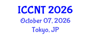 International Conference on Communications and Network Theory (ICCNT) October 07, 2026 - Tokyo, Japan