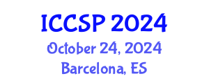 International Conference on Communications and Signal Processing (ICCSP) October 24, 2024 - Barcelona, Spain