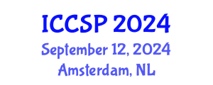 International Conference on Communications and Signal Processing (ICCSP) September 12, 2024 - Amsterdam, Netherlands