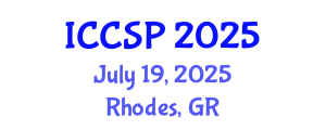 International Conference on Communications and Signal Processing (ICCSP) July 19, 2025 - Rhodes, Greece