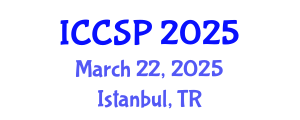 International Conference on Communications and Signal Processing (ICCSP) March 22, 2025 - Istanbul, Turkey