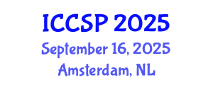 International Conference on Communications and Signal Processing (ICCSP) September 16, 2025 - Amsterdam, Netherlands