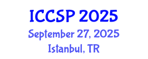 International Conference on Communications and Signal Processing (ICCSP) September 27, 2025 - Istanbul, Turkey