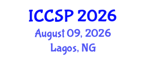 International Conference on Communications and Signal Processing (ICCSP) August 09, 2026 - Lagos, Nigeria