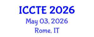 International Conference on Communications and Telecommunications Engineering (ICCTE) May 03, 2026 - Rome, Italy