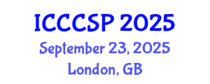 International Conference on Communications, Control and Signal Processing (ICCCSP) September 23, 2025 - London, United Kingdom