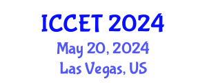 International Conference on Communications Engineering and Technology (ICCET) May 20, 2024 - Las Vegas, United States