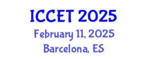 International Conference on Communications Engineering and Technology (ICCET) February 11, 2025 - Barcelona, Spain