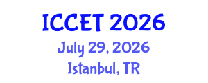 International Conference on Communications Engineering and Technology (ICCET) July 29, 2026 - Istanbul, Turkey