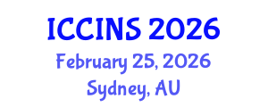 International Conference on Communications, Information and Network Security (ICCINS) February 25, 2026 - Sydney, Australia