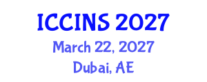 International Conference on Communications, Information and Network Security (ICCINS) March 22, 2027 - Dubai, United Arab Emirates International Conference on Communications, Information and Network Security (ICCINS) March 22, 2027 - Dubai, United Arab Emirates