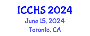 International Conference on Community Health Systems (ICCHS) June 15, 2024 - Toronto, Canada