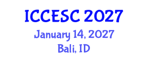 International Conference on Comparative Education and Social Change (ICCESC) January 14, 2027 - Bali, Indonesia International Conference on Comparative Education and Social Change (ICCESC) January 14, 2027 - Bali, Indonesia