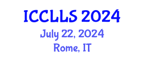 International Conference on Comparative Literature and Literary Studies (ICCLLS) July 22, 2024 - Rome, Italy