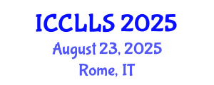 International Conference on Comparative Literature and Literary Studies (ICCLLS) August 23, 2025 - Rome, Italy