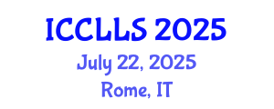 International Conference on Comparative Literature and Literary Studies (ICCLLS) July 22, 2025 - Rome, Italy