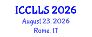 International Conference on Comparative Literature and Literary Studies (ICCLLS) August 23, 2026 - Rome, Italy