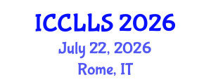 International Conference on Comparative Literature and Literary Studies (ICCLLS) July 22, 2026 - Rome, Italy