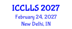 International Conference on Comparative Literature and Literary Studies (ICCLLS) February 24, 2027 - New Delhi, India International Conference on Comparative Literature and Literary Studies (ICCLLS) February 24, 2027 - New Delhi, India