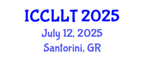 International Conference on Comparative Literature and Literary Theory (ICCLLT) July 12, 2025 - Santorini, Greece