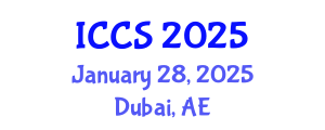 International Conference on Complex Systems (ICCS) January 28, 2025 - Dubai, United Arab Emirates