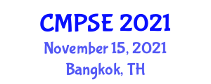 International Conference on Composite Material, Polymer Science and Engineering (CMPSE) November 15, 2021 - Bangkok, Thailand