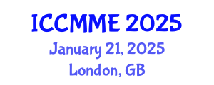 International Conference on Composite Materials and Materials Engineering (ICCMME) January 21, 2025 - London, United Kingdom