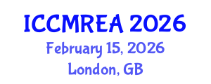 International Conference on Composite Materials and Renewable Energy Applications (ICCMREA) February 15, 2026 - London, United Kingdom