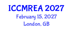 International Conference on Composite Materials and Renewable Energy Applications (ICCMREA) February 15, 2027 - London, United Kingdom International Conference on Composite Materials and Renewable Energy Applications (ICCMREA) February 15, 2027 - London, United Kingdom