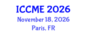 International Conference on Composite Materials Engineering (ICCME) November 18, 2026 - Paris, France