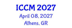 International Conference on Composite Materials (ICCM) April 08, 2027 - Athens, Greece International Conference on Composite Materials (ICCM) April 08, 2027 - Athens, Greece