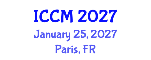 International Conference on Composite Materials (ICCM) January 25, 2027 - Paris, France International Conference on Composite Materials (ICCM) January 25, 2027 - Paris, France